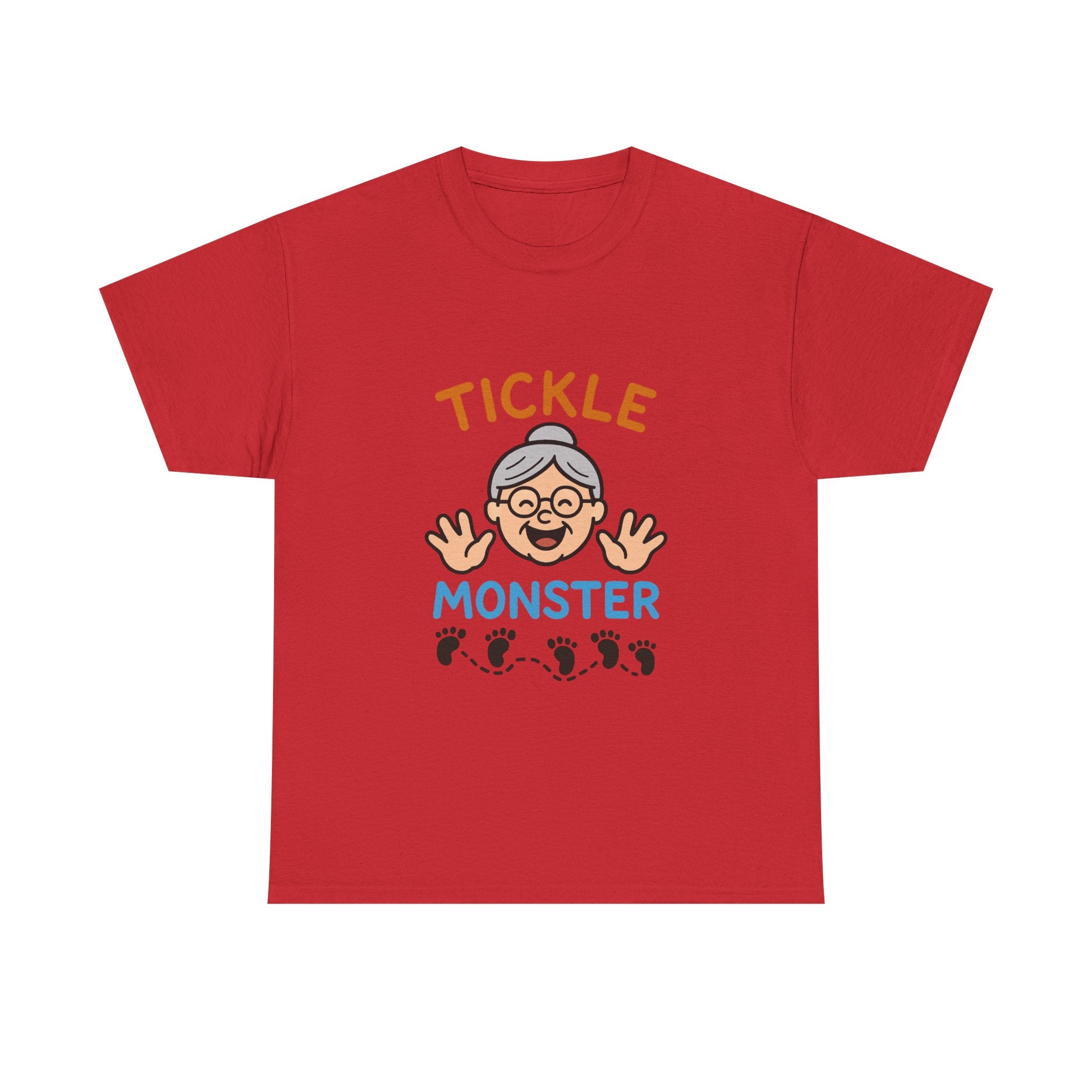 Tickle Monster T-Shirt — Cute Grandma Footprint Kids Tee