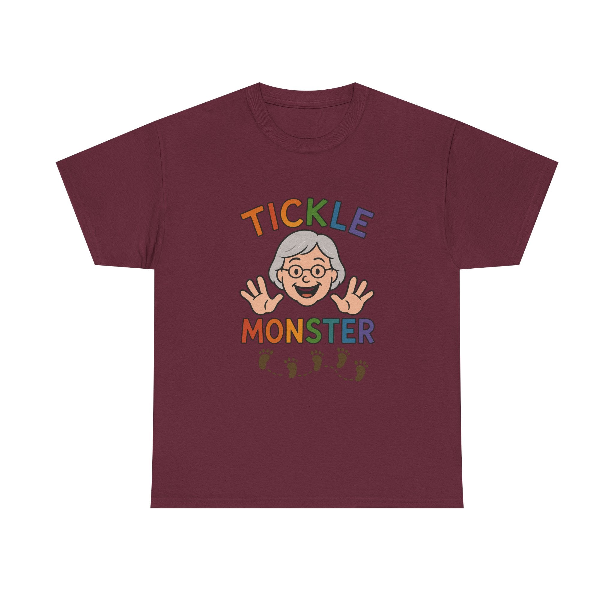 Tickle Monster T-Shirt — Cute Grandma Footprint Kids Tee