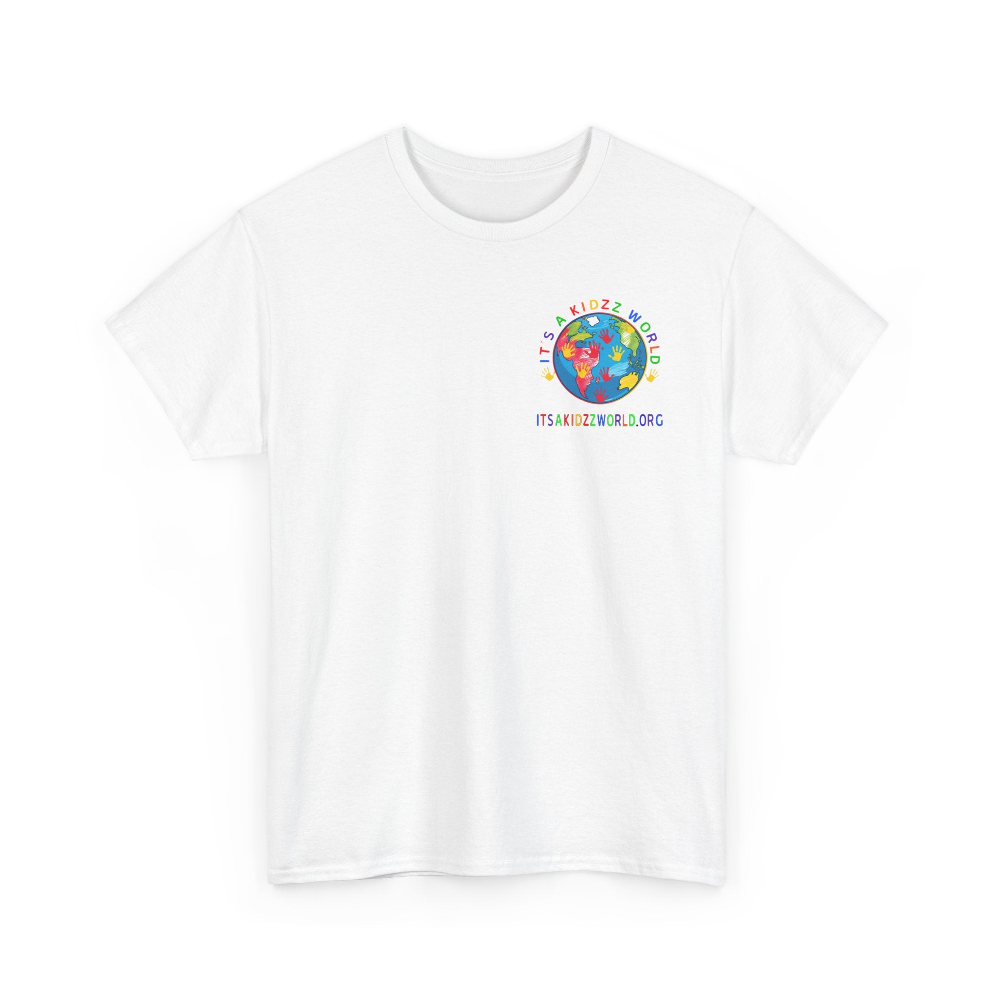 Kidzz World Supporter Tee — “I Don’t Wanna Grow Up, I’m An It's a Kidzz World Supporter” Colorful Globe T-Shirt