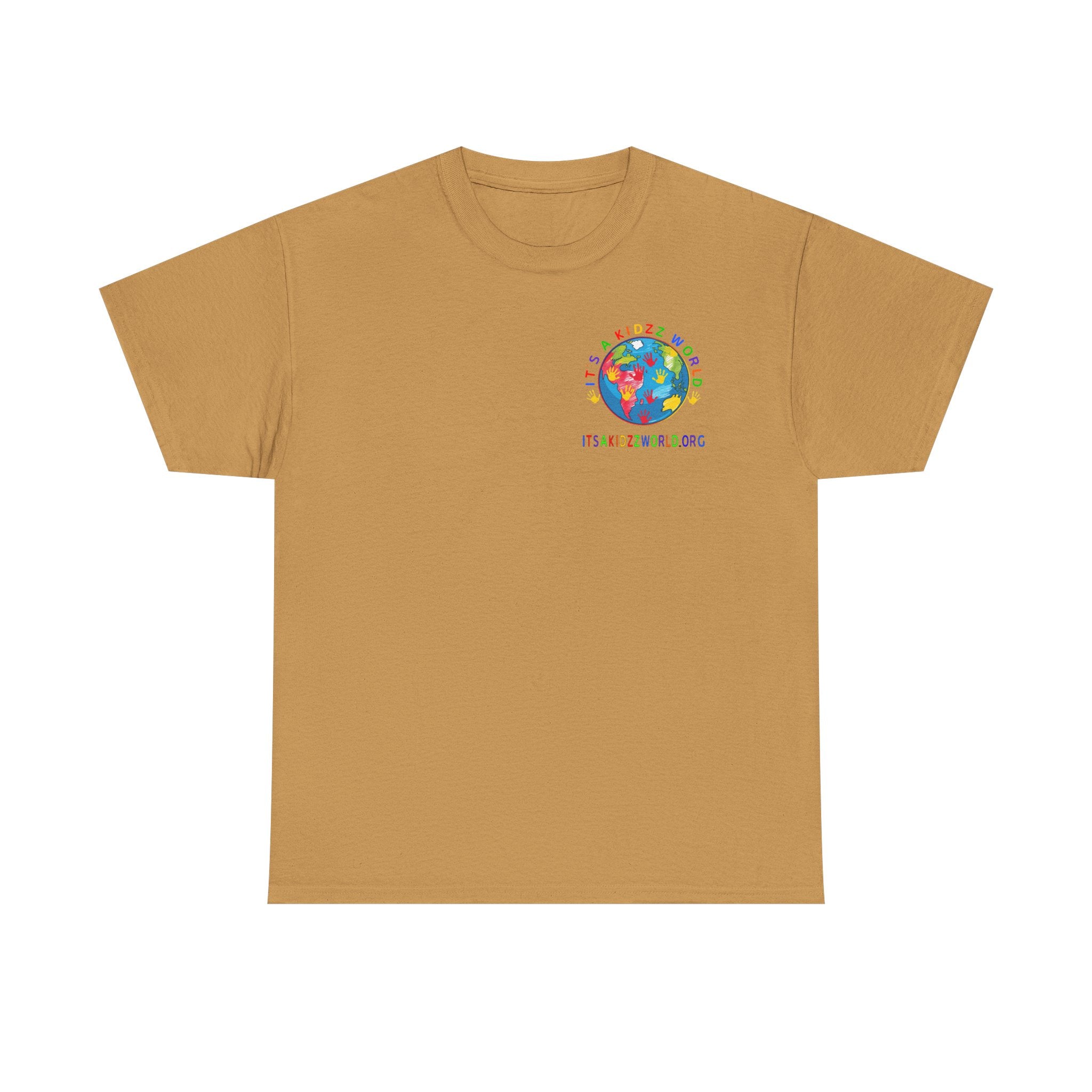 Kidzz World Supporter Tee — “I Don’t Wanna Grow Up, I’m An It's a Kidzz World Supporter” Colorful Globe T-Shirt