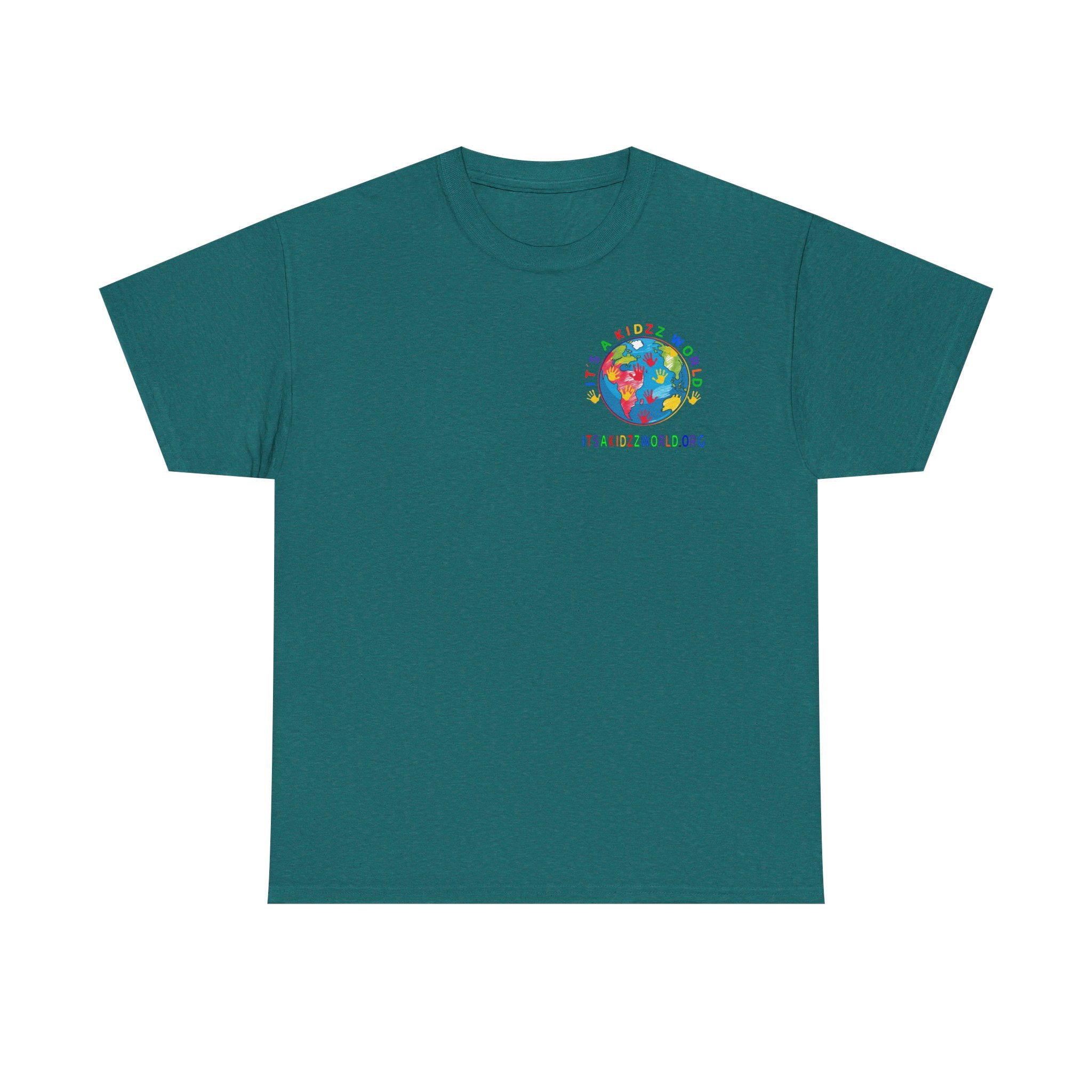 Kidzz World Supporter Tee — “I Don’t Wanna Grow Up, I’m An It's a Kidzz World Supporter” Colorful Globe T-Shirt