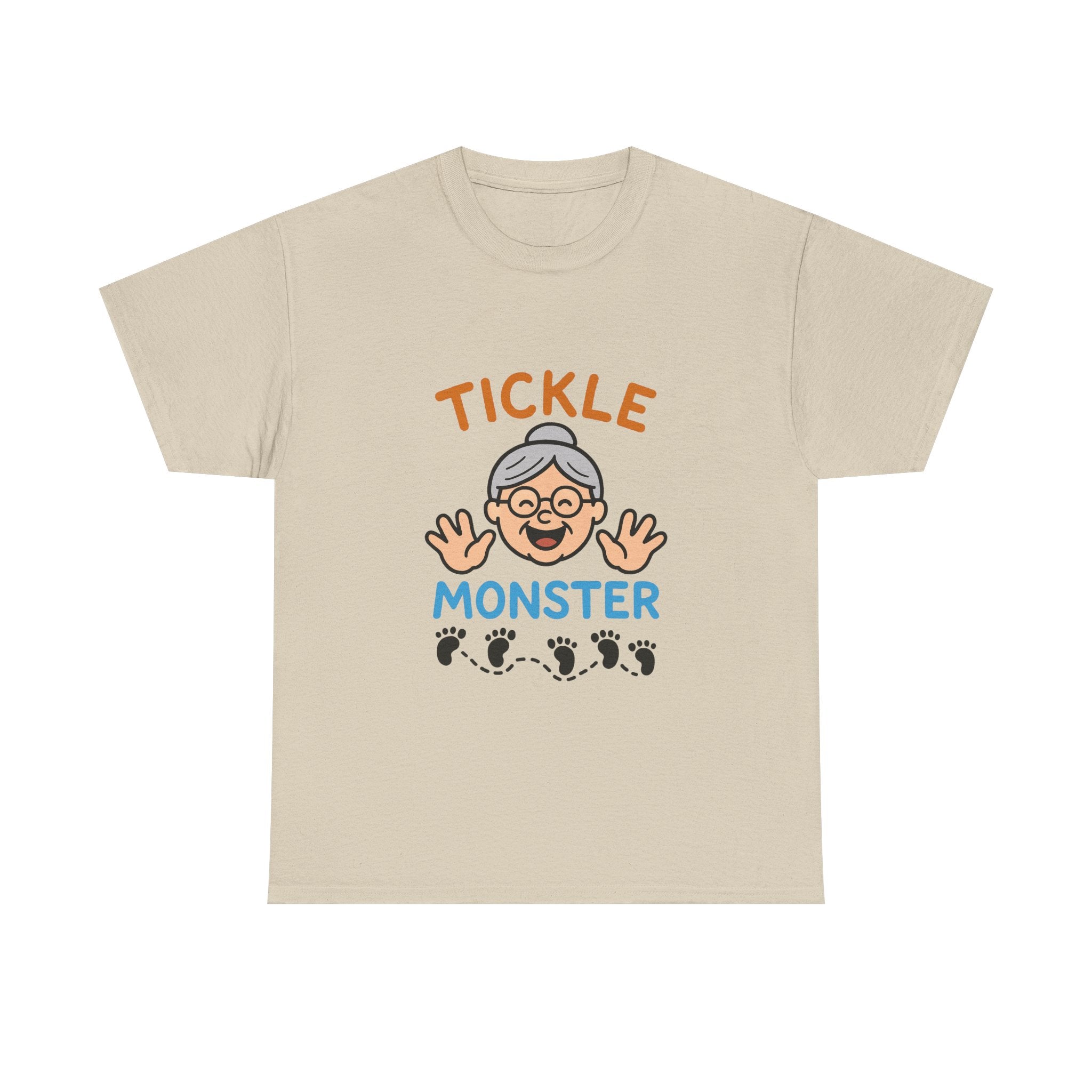 Tickle Monster T-Shirt — Cute Grandma Footprint Kids Tee