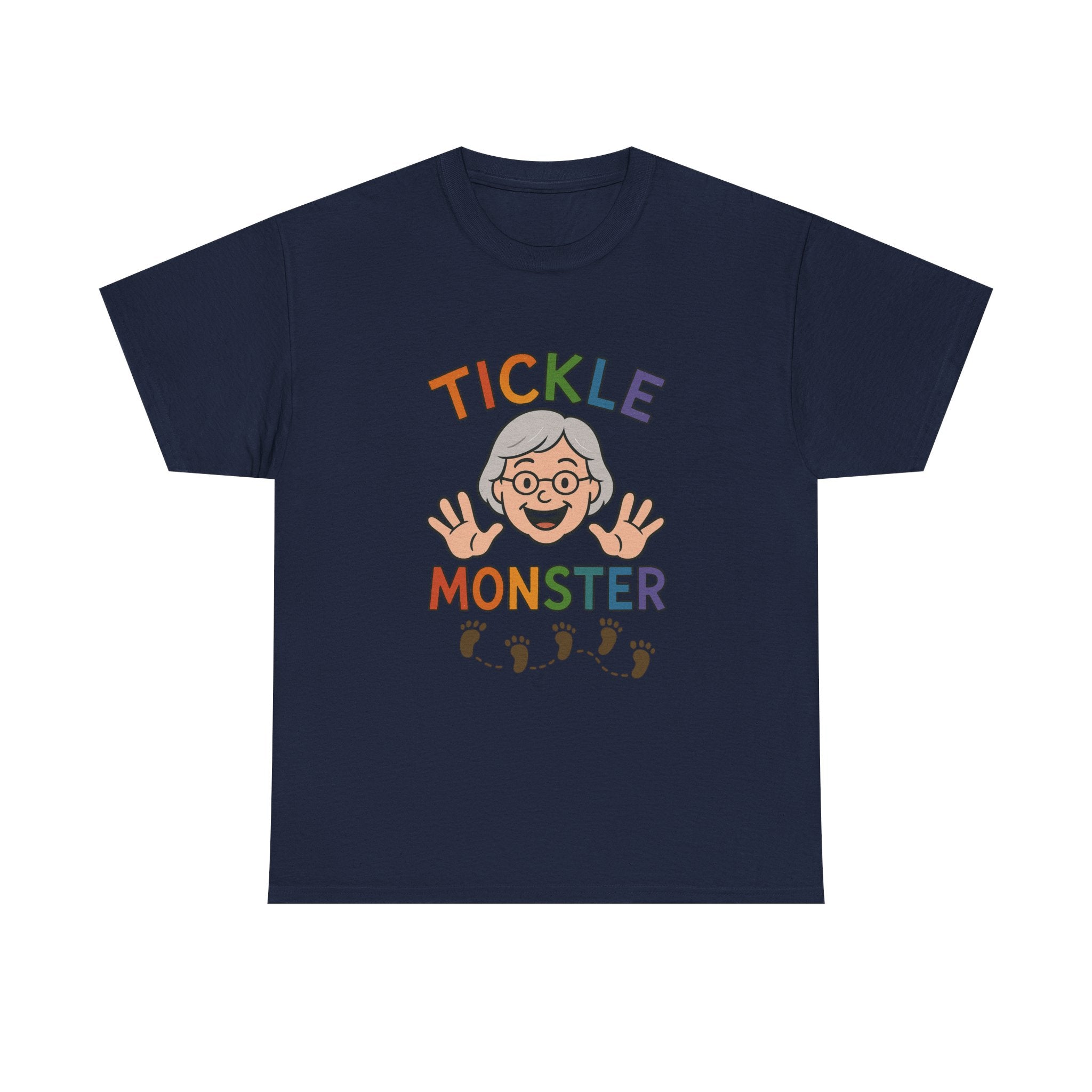 Tickle Monster T-Shirt — Cute Grandma Footprint Kids Tee