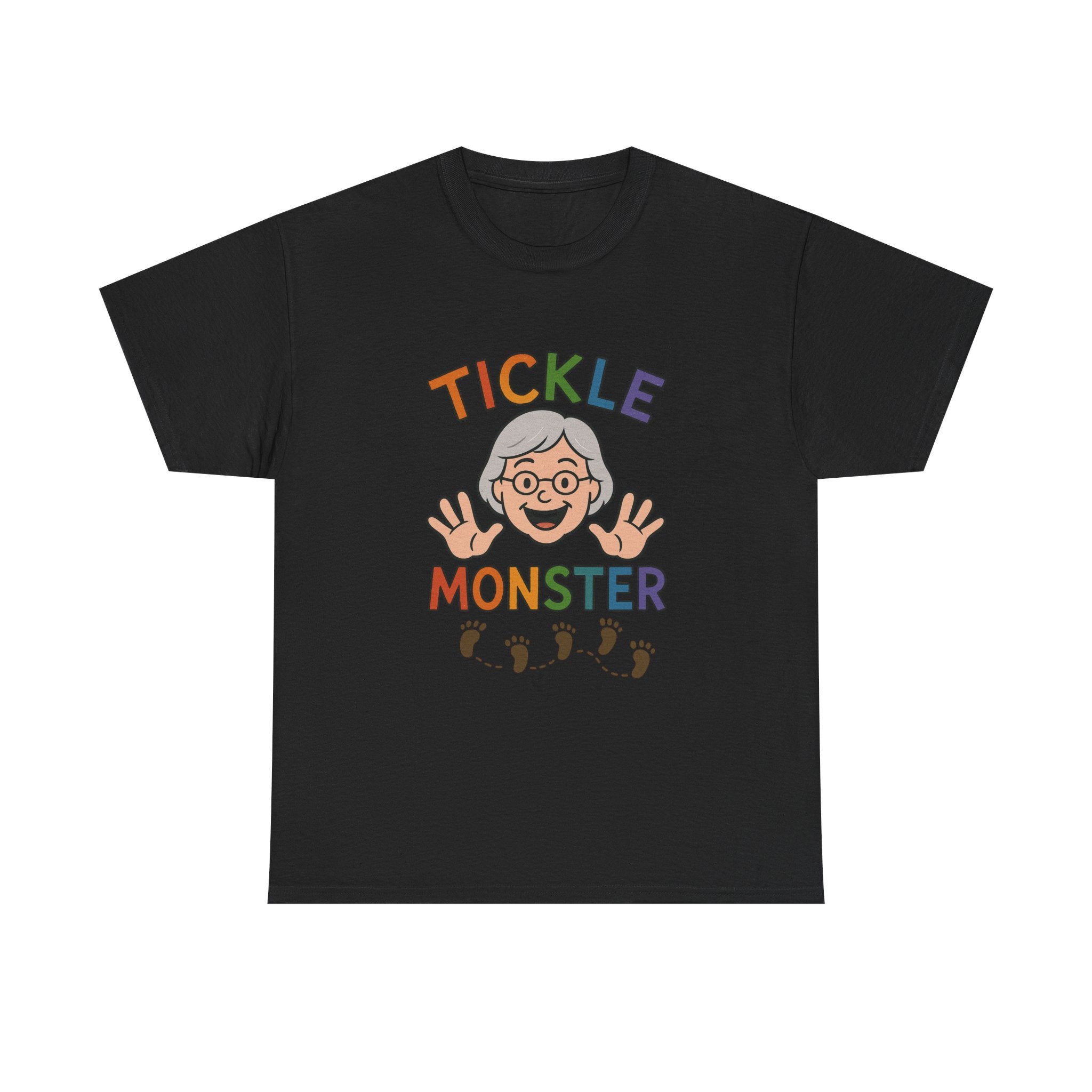 Tickle Monster T-Shirt — Cute Grandma Footprint Kids Tee
