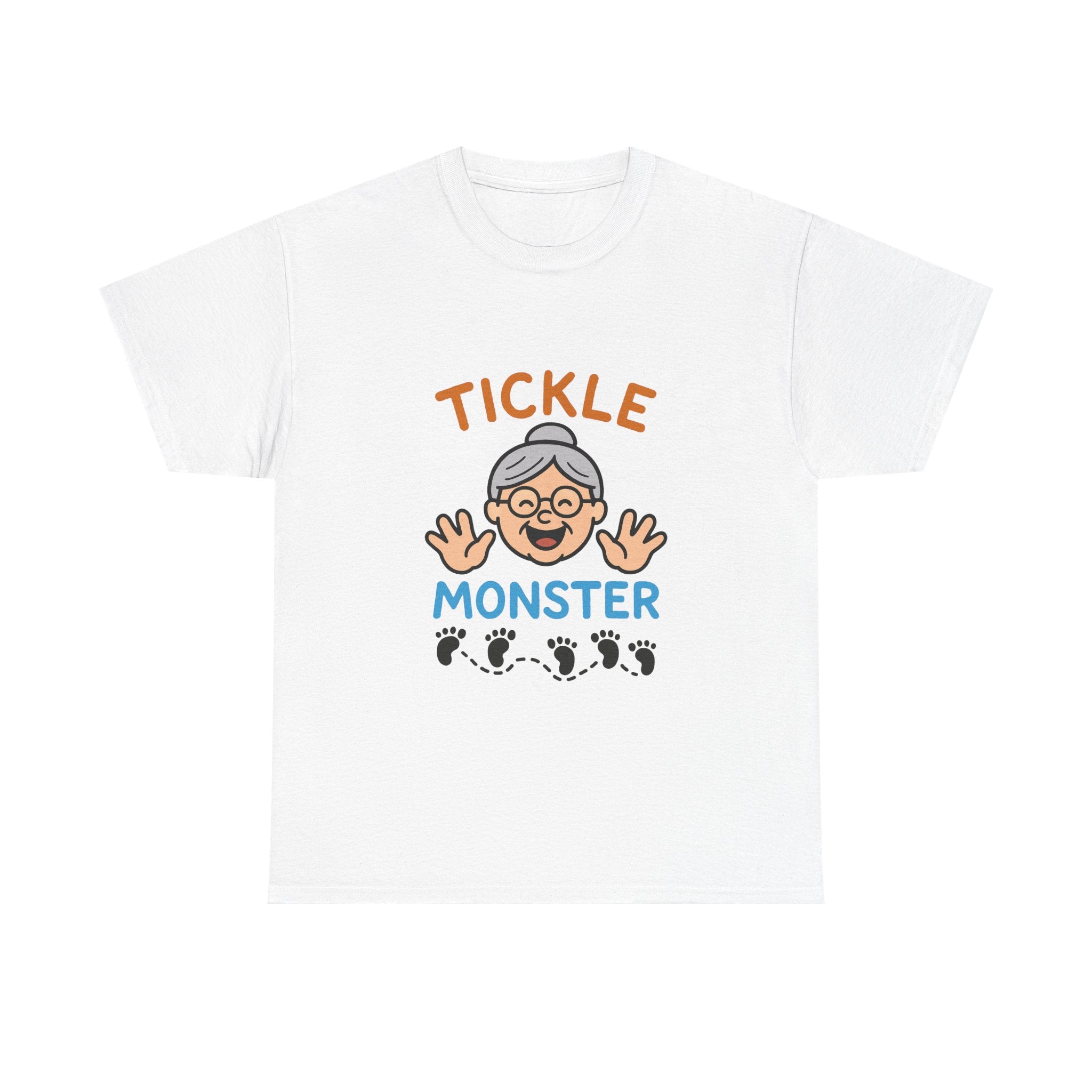 Tickle Monster T-Shirt — Cute Grandma Footprint Kids Tee