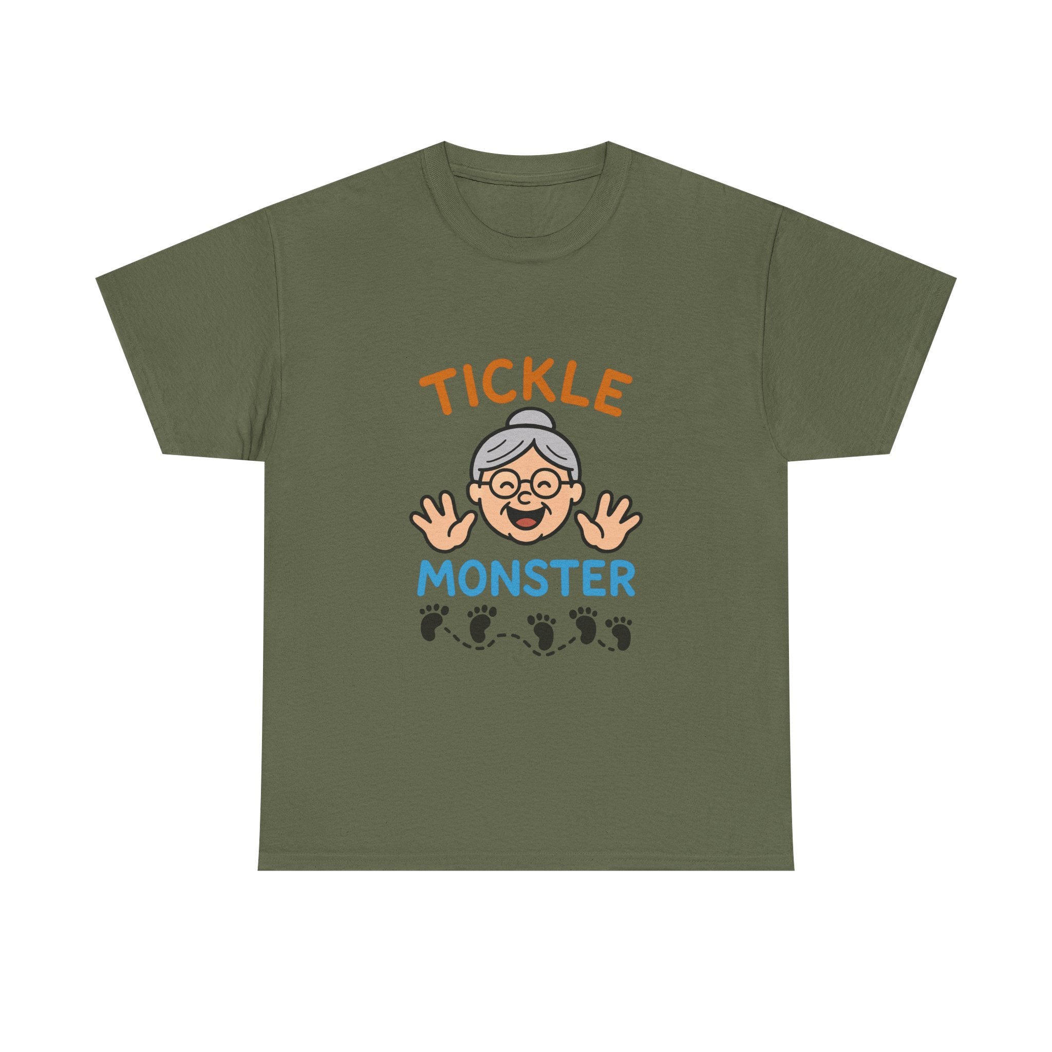 Tickle Monster T-Shirt — Cute Grandma Footprint Kids Tee