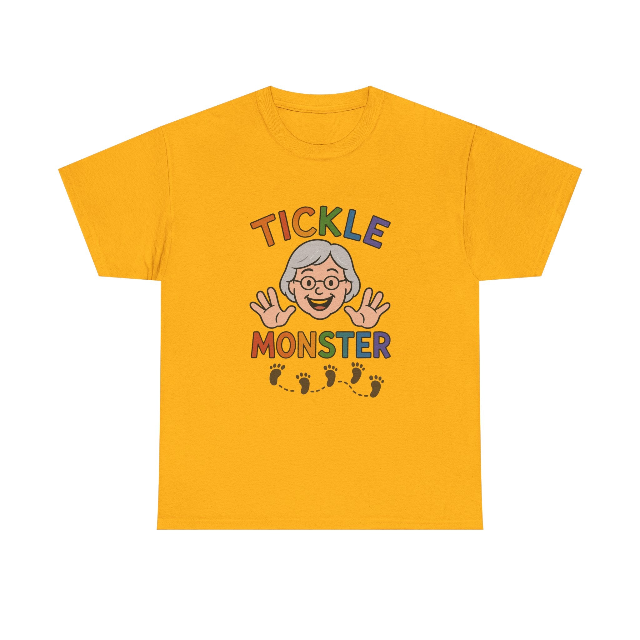 Tickle Monster T-Shirt — Cute Grandma Footprint Kids Tee