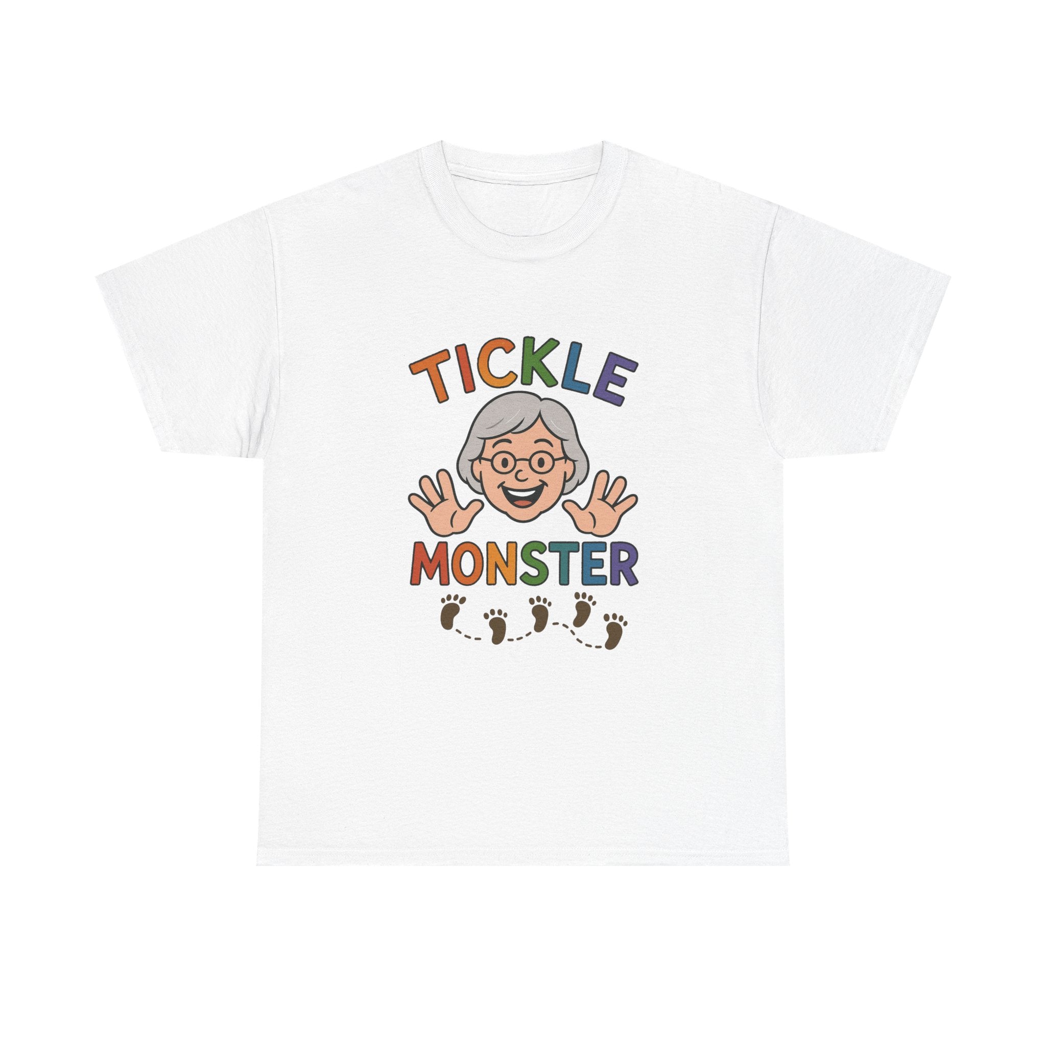 Tickle Monster T-Shirt — Cute Grandma Footprint Kids Tee