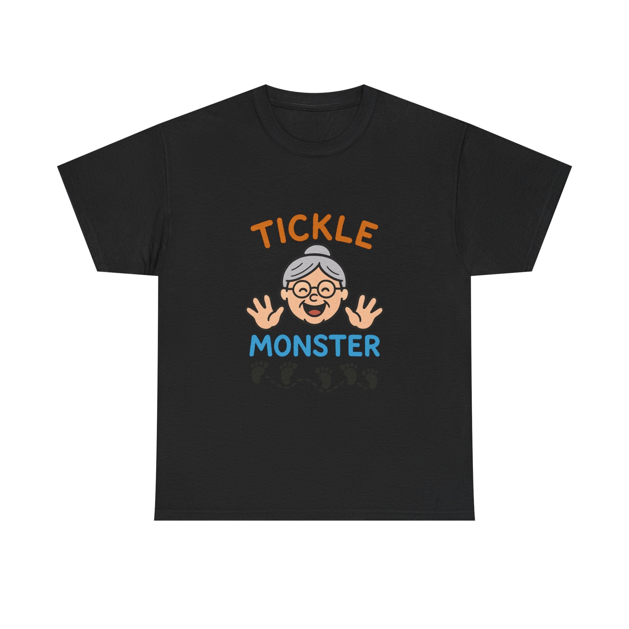 Tickle Monster T-Shirt — Cute Grandma Footprint Kids Tee