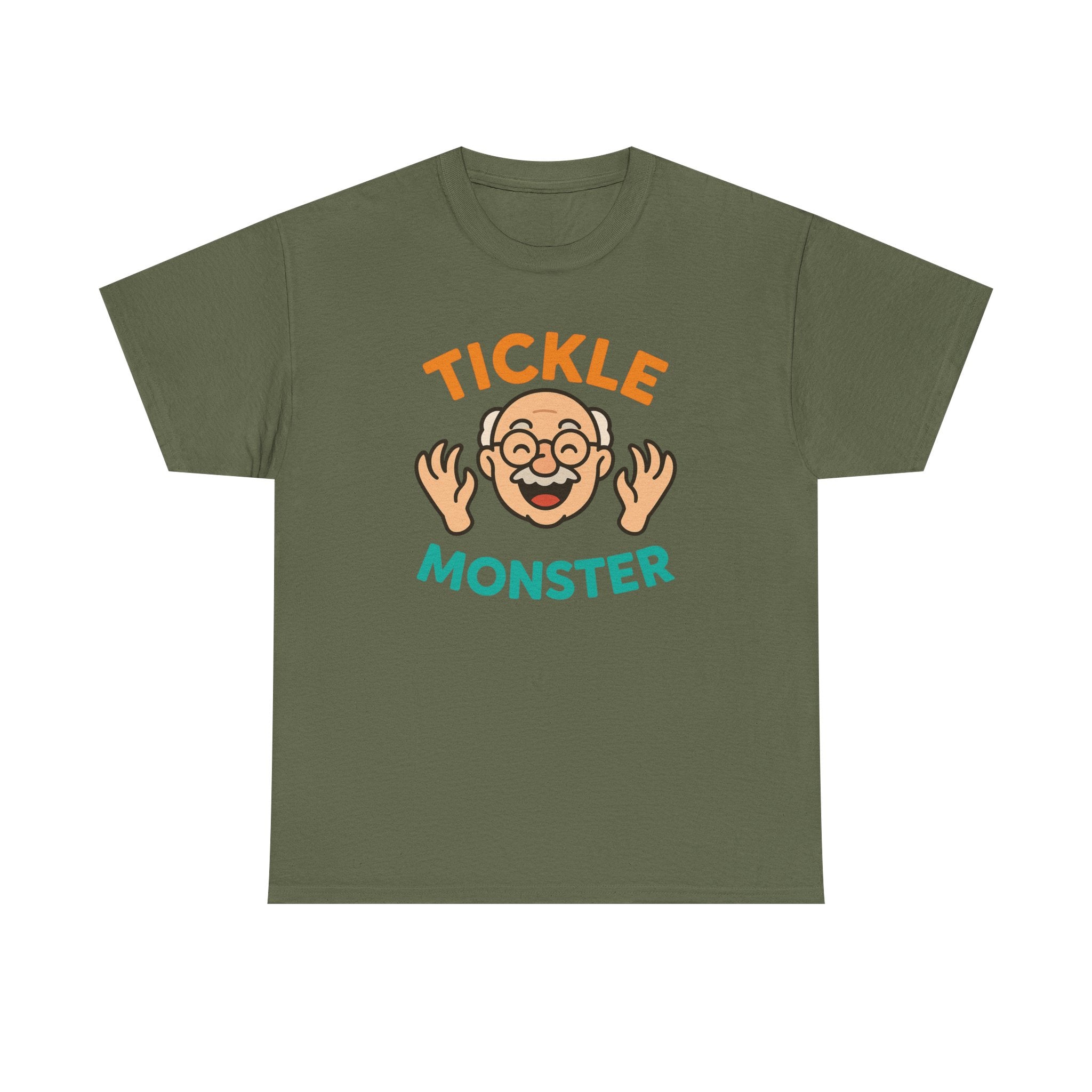 Tickle Monster T-Shirt — Funny Cartoon Grandpa Graphic Tee