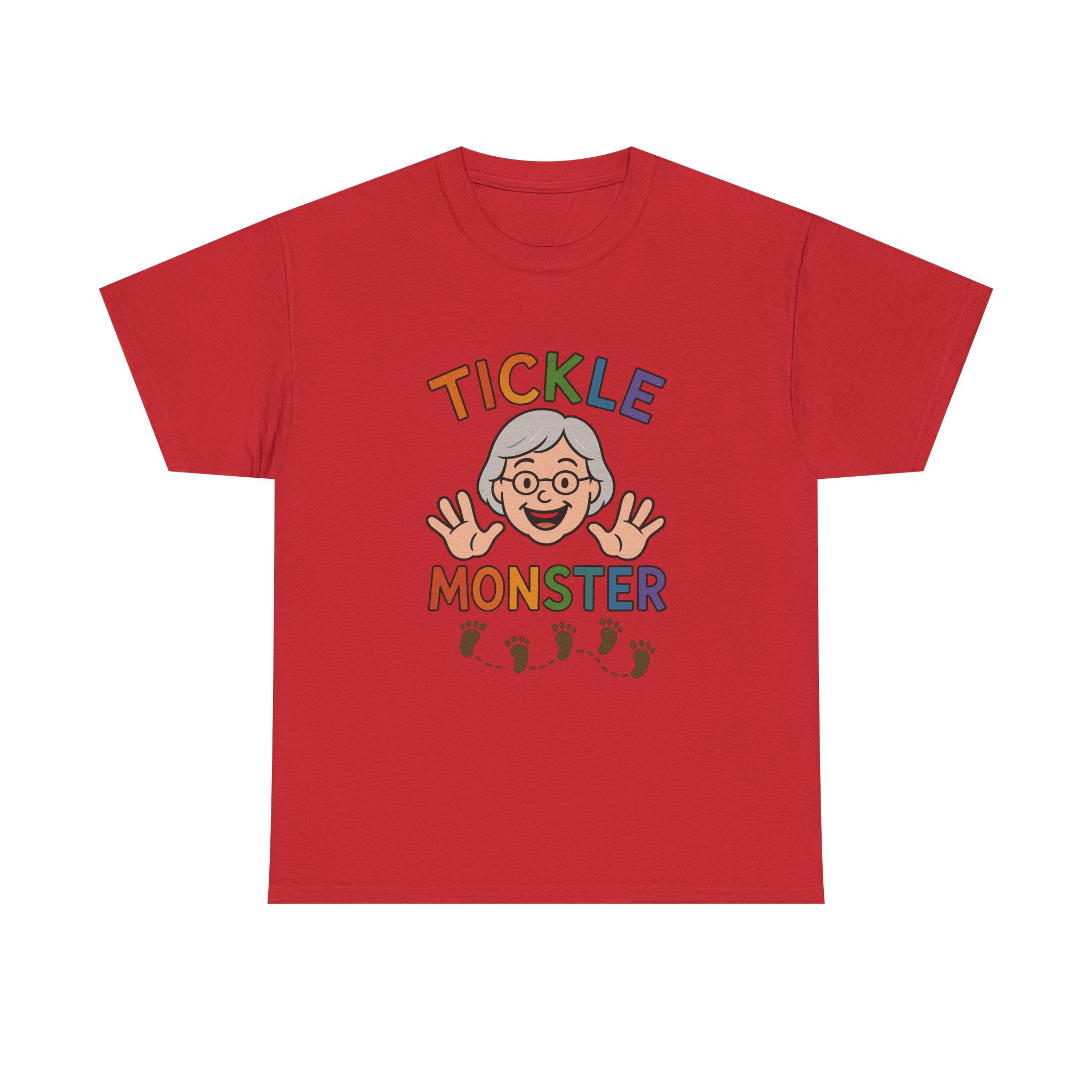 Tickle Monster T-Shirt — Cute Grandma Footprint Kids Tee