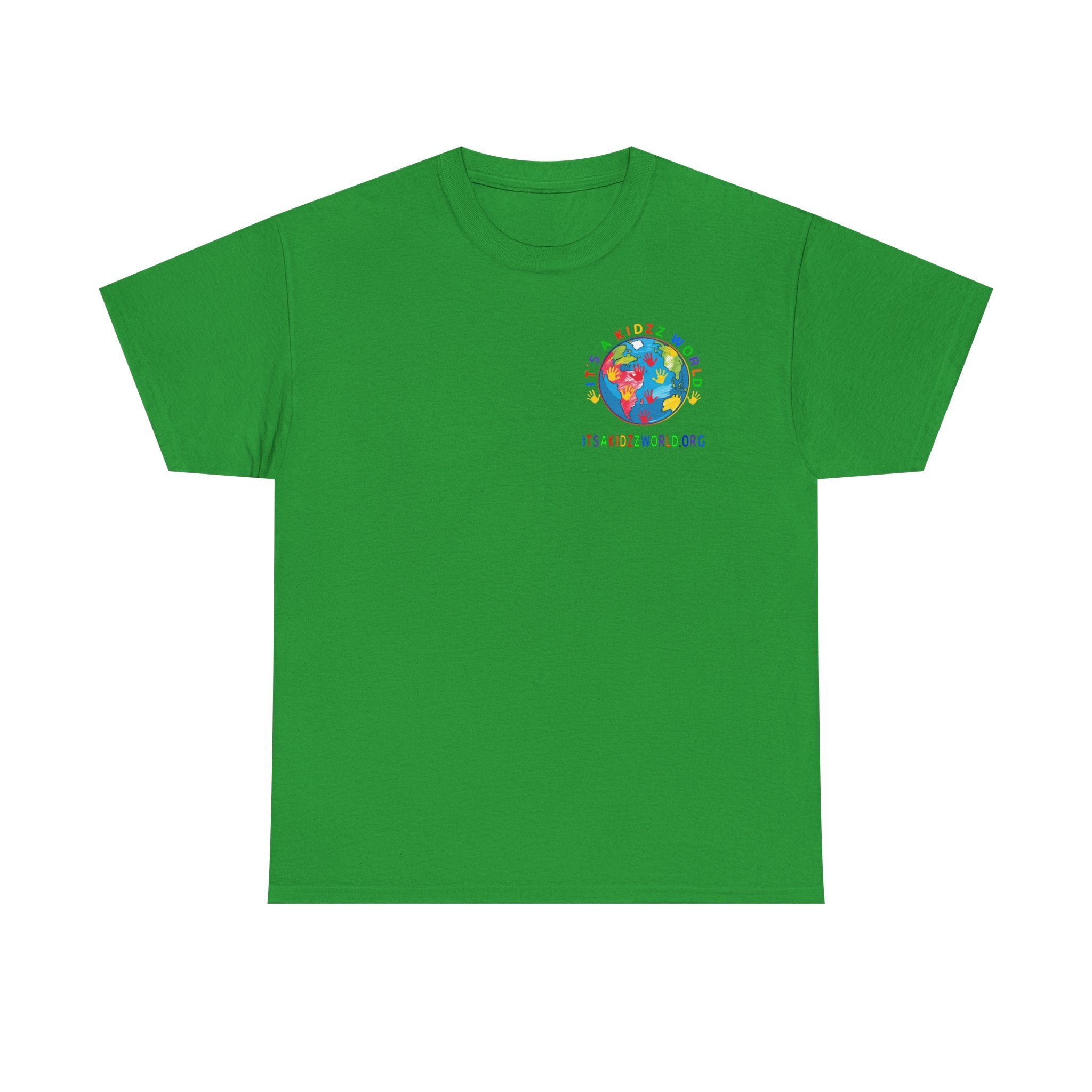 Kidzz World Supporter Tee — “I Don’t Wanna Grow Up, I’m An It's a Kidzz World Supporter” Colorful Globe T-Shirt