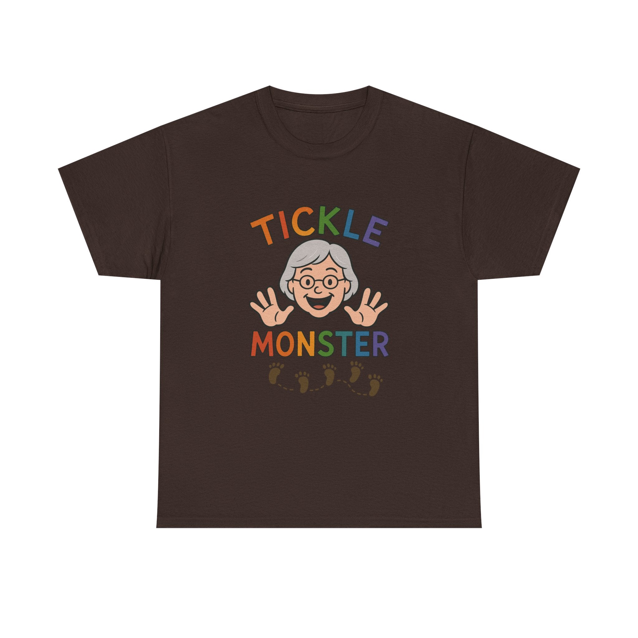 Tickle Monster T-Shirt — Cute Grandma Footprint Kids Tee