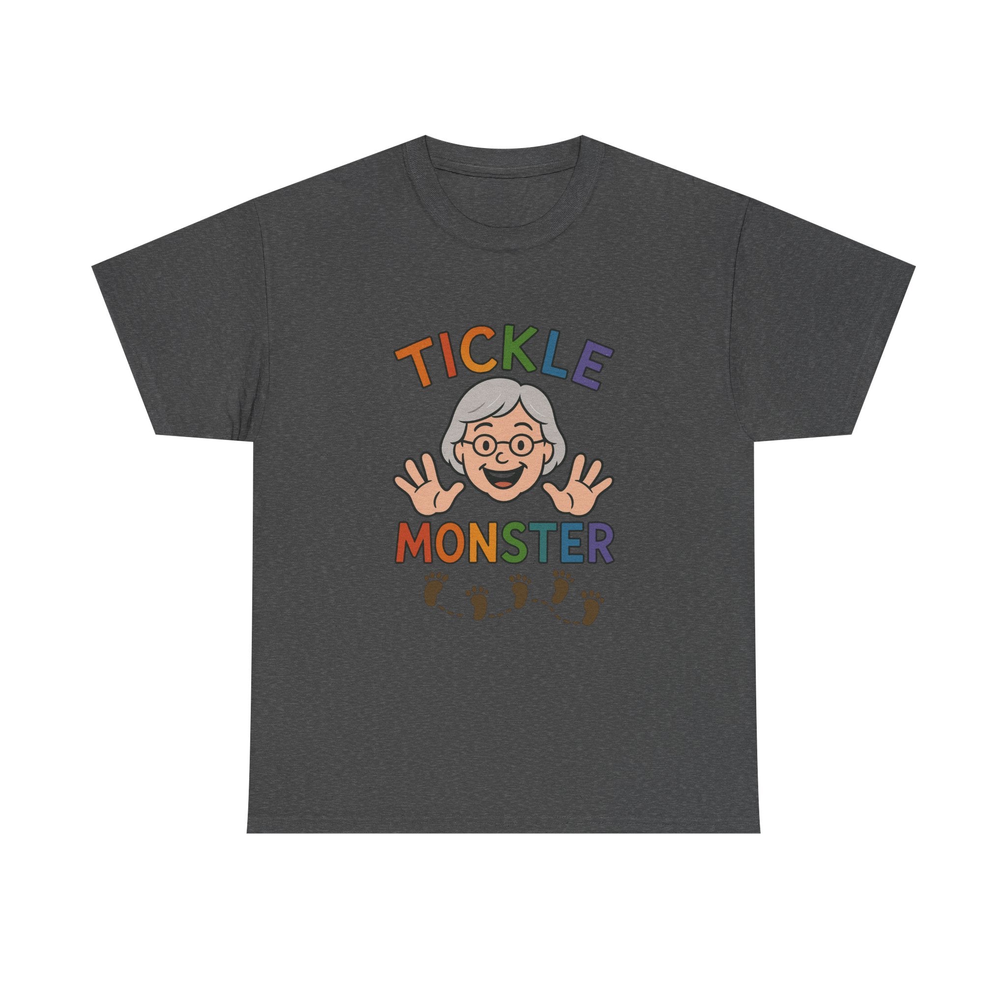 Tickle Monster T-Shirt — Cute Grandma Footprint Kids Tee