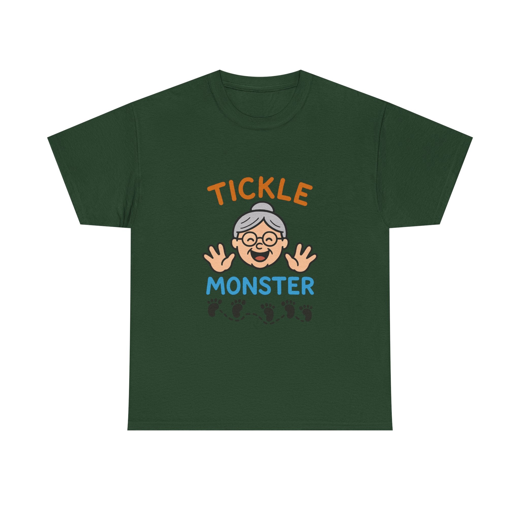 Tickle Monster T-Shirt — Cute Grandma Footprint Kids Tee
