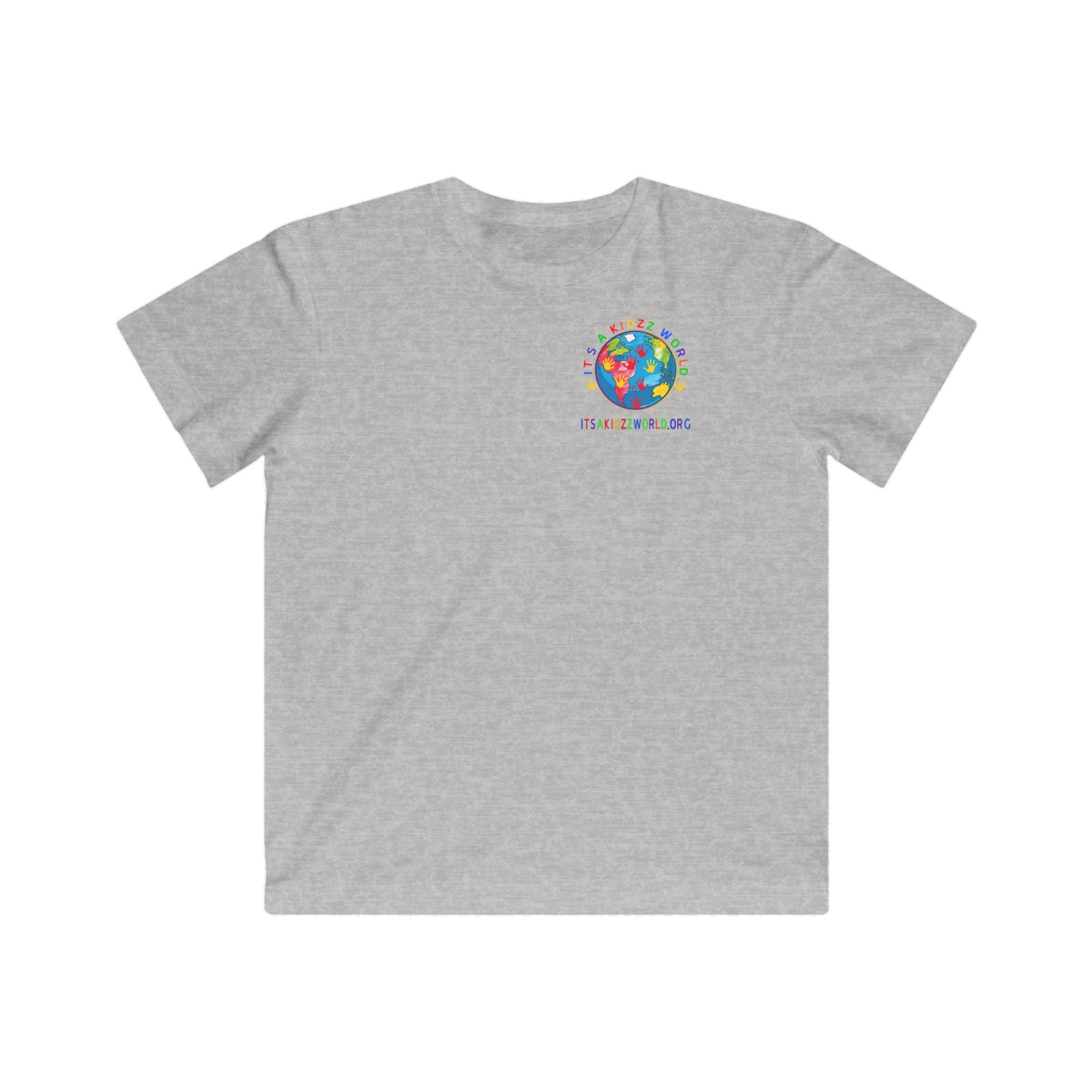 Kids Tee — "I Don’t Wanna Grow Up" Colorful Kidzz World Supporter Shirt