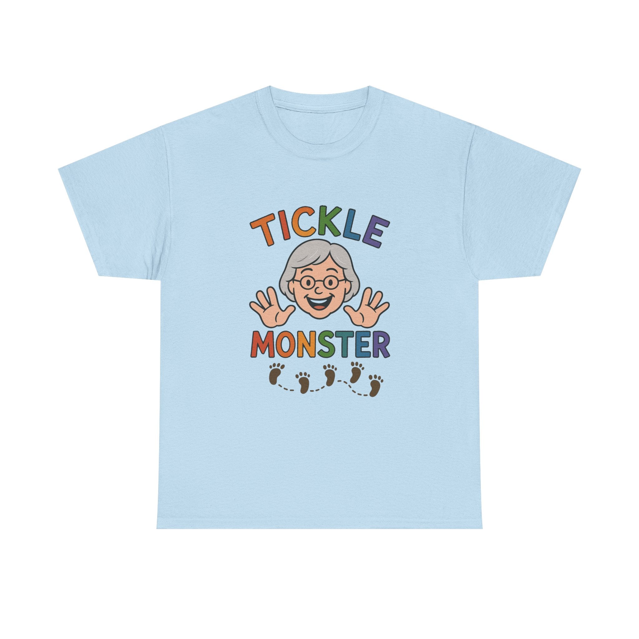 Tickle Monster T-Shirt — Cute Grandma Footprint Kids Tee