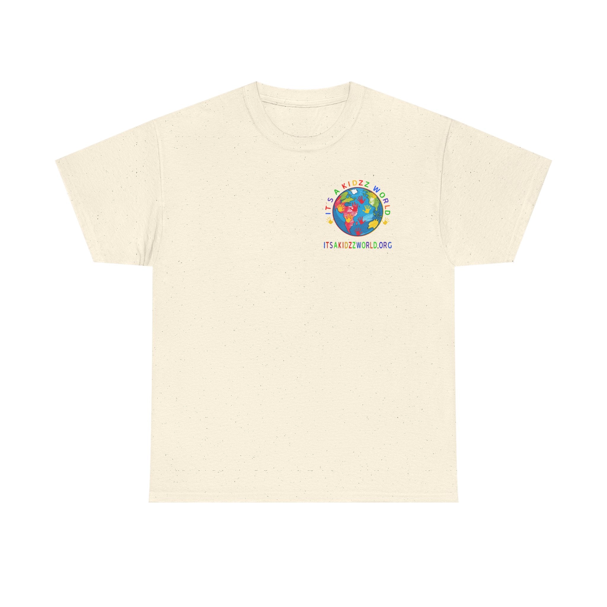 Kidzz World Supporter Tee — “I Don’t Wanna Grow Up, I’m An It's a Kidzz World Supporter” Colorful Globe T-Shirt