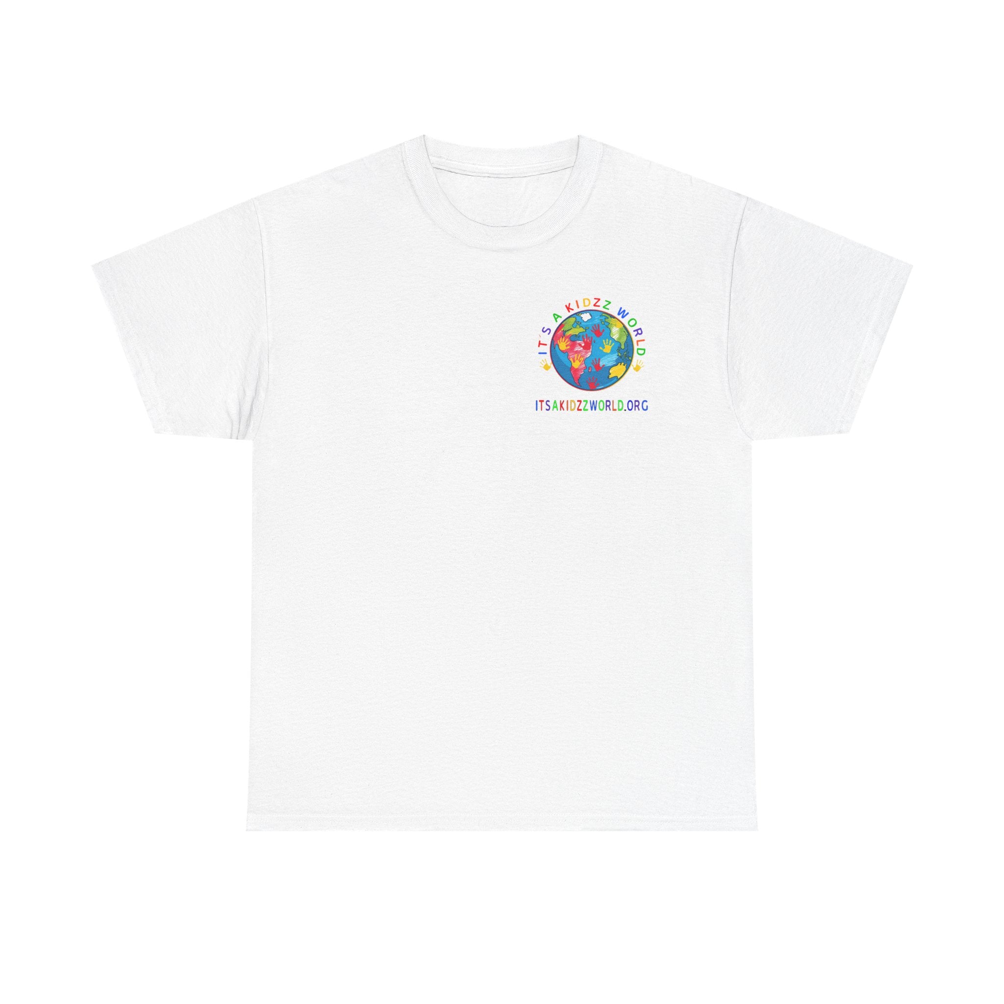 Kidzz World Supporter Tee — “I Don’t Wanna Grow Up, I’m An It's a Kidzz World Supporter” Colorful Globe T-Shirt