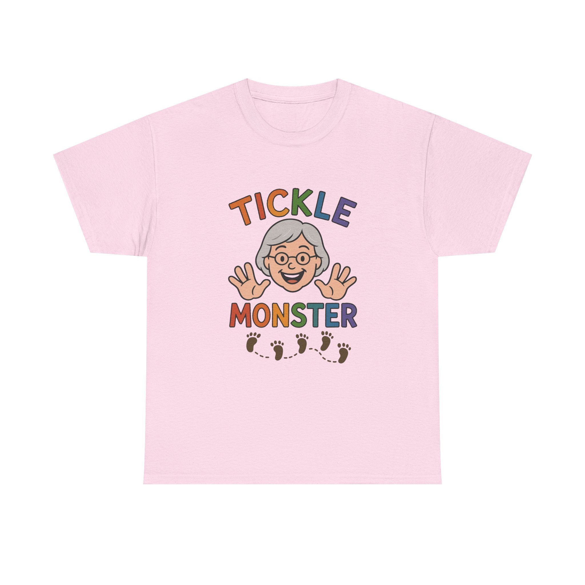 Tickle Monster T-Shirt — Cute Grandma Footprint Kids Tee