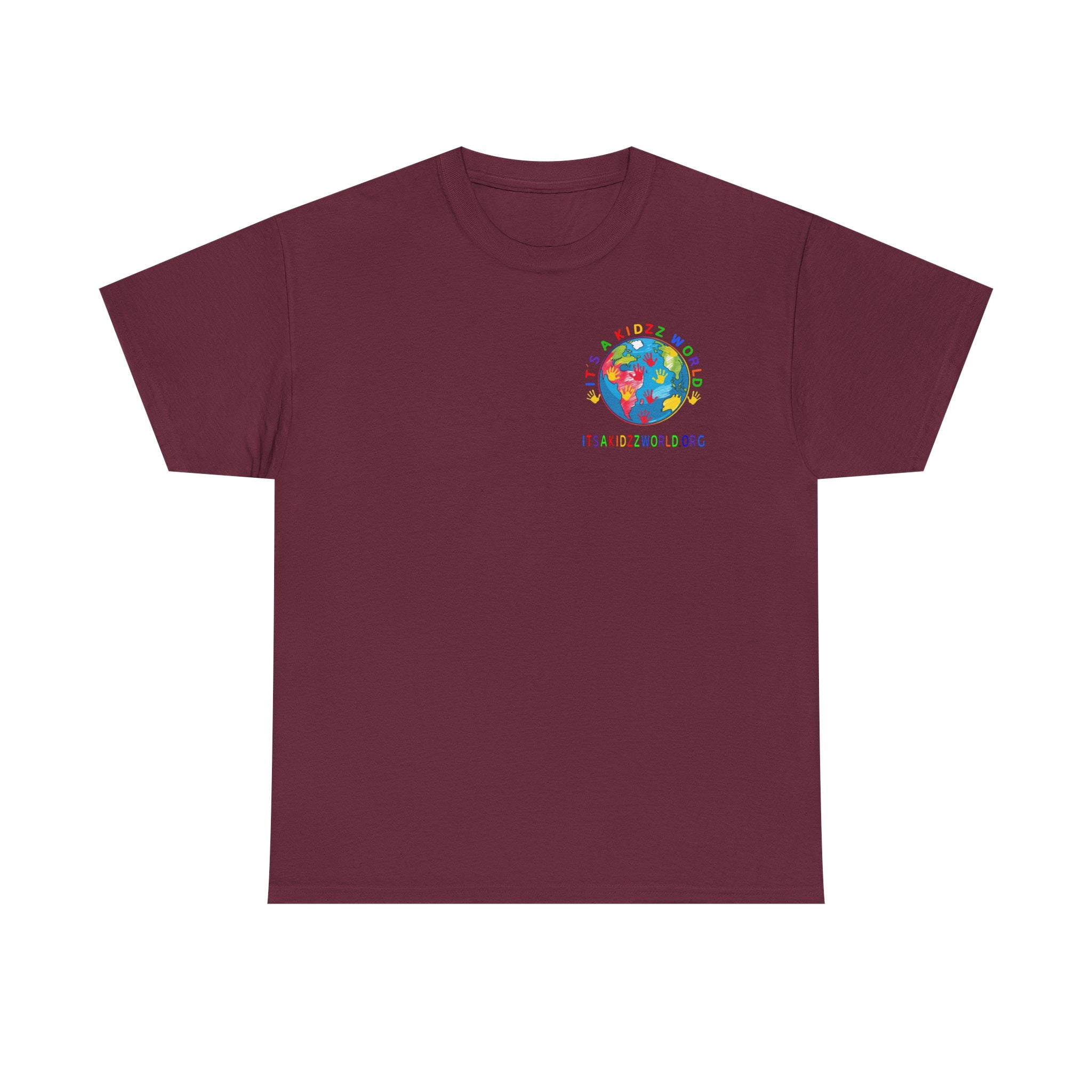 Kidzz World Supporter Tee — “I Don’t Wanna Grow Up, I’m An It's a Kidzz World Supporter” Colorful Globe T-Shirt