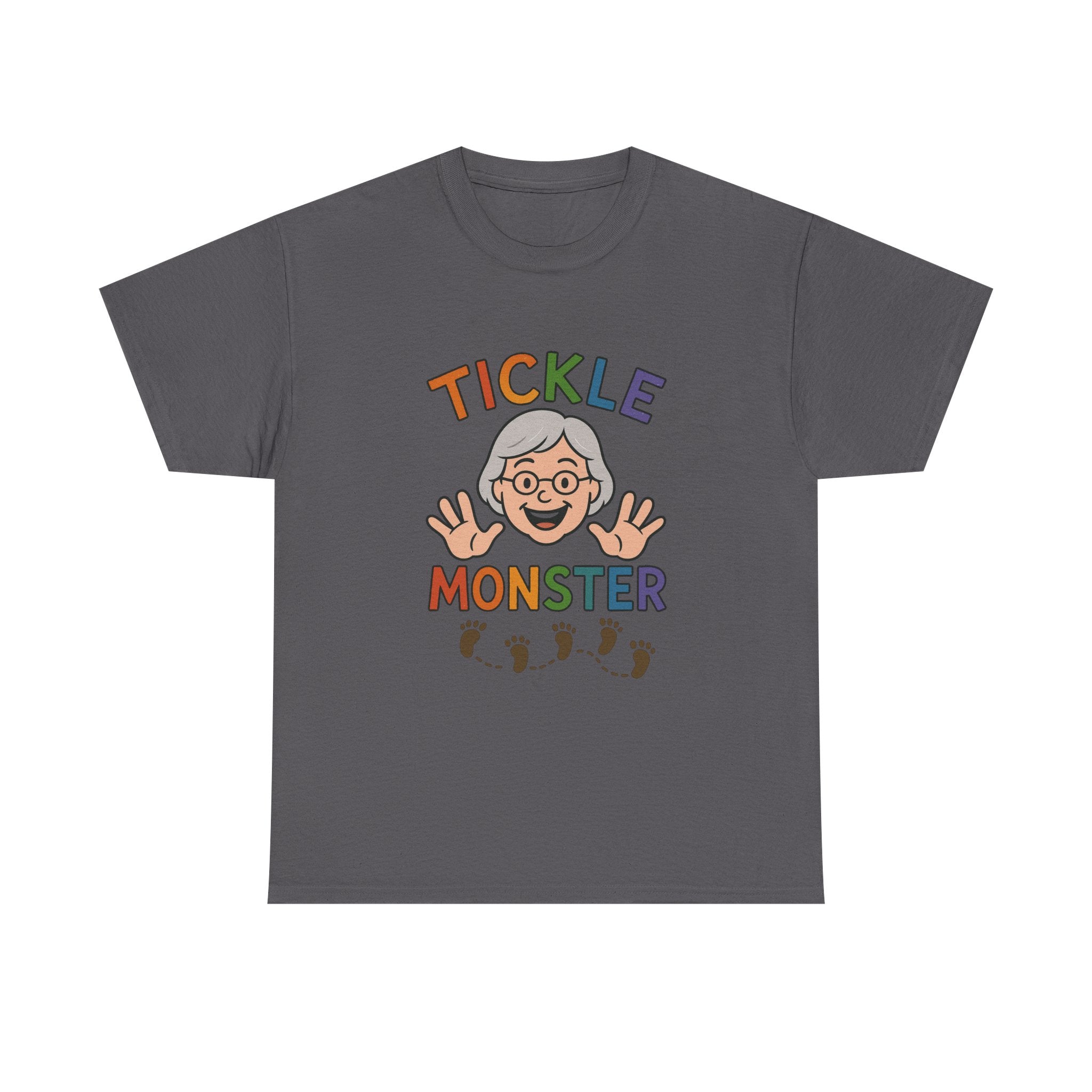 Tickle Monster T-Shirt — Cute Grandma Footprint Kids Tee