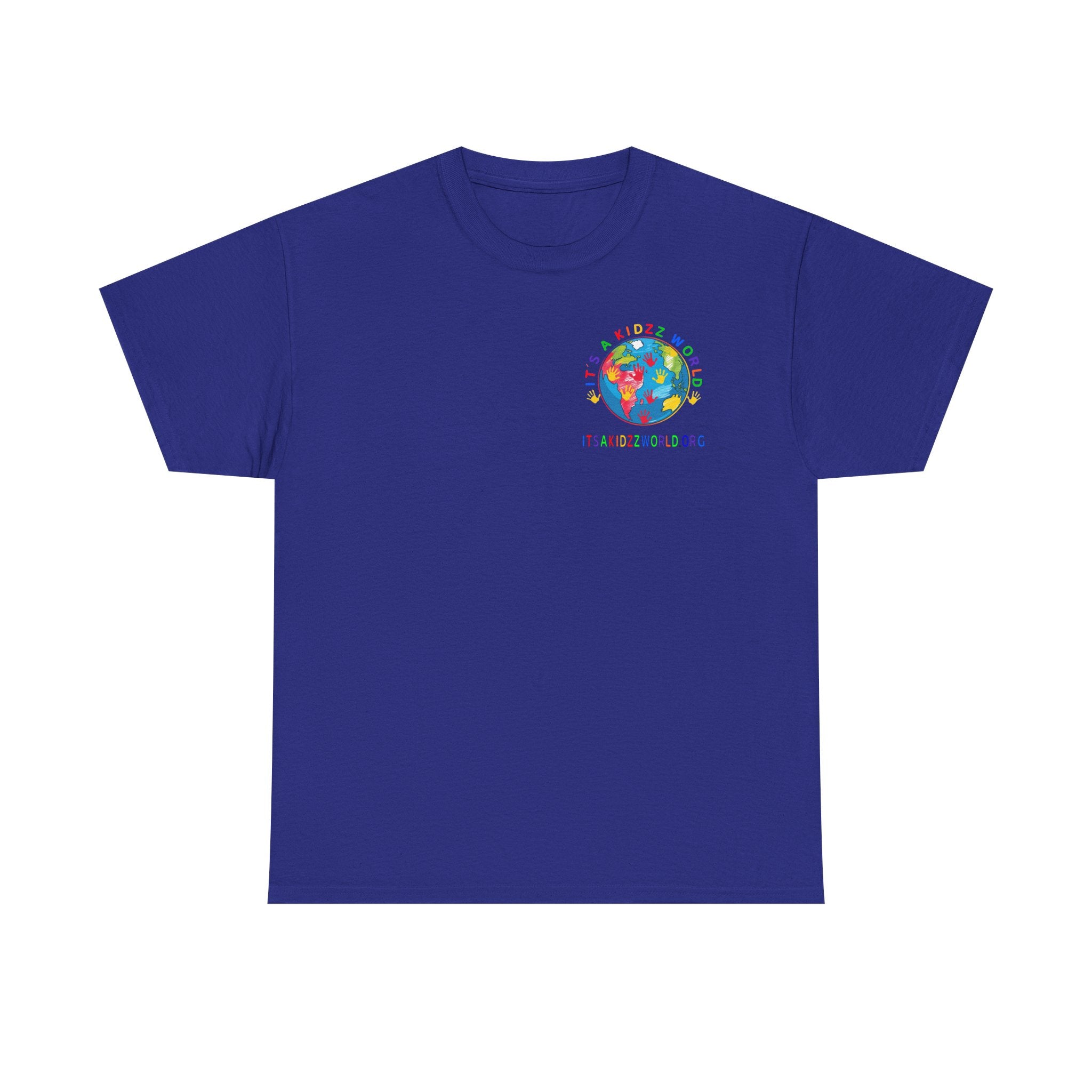 Kidzz World Supporter Tee — “I Don’t Wanna Grow Up, I’m An It's a Kidzz World Supporter” Colorful Globe T-Shirt