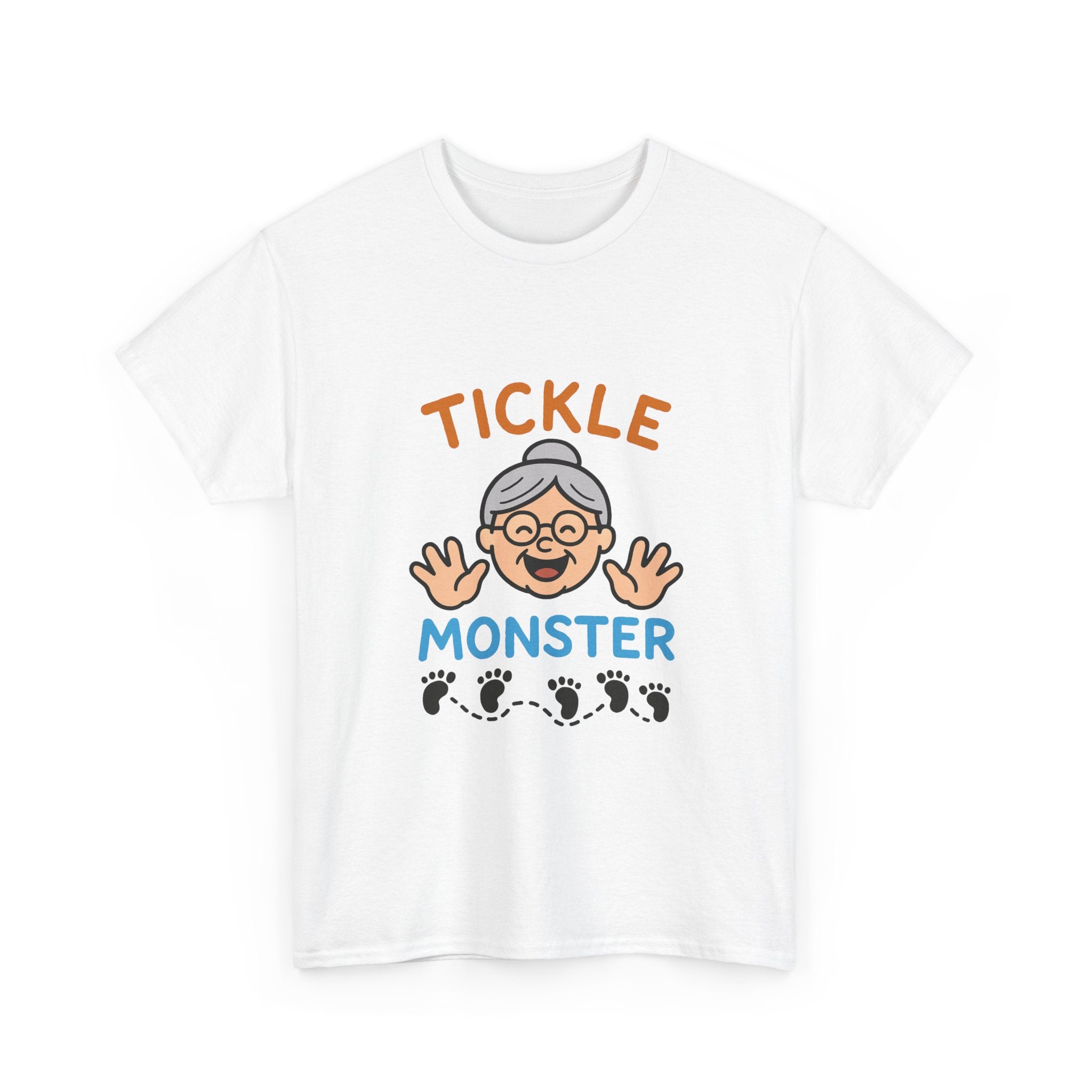 Tickle Monster T-Shirt — Cute Grandma Footprint Kids Tee