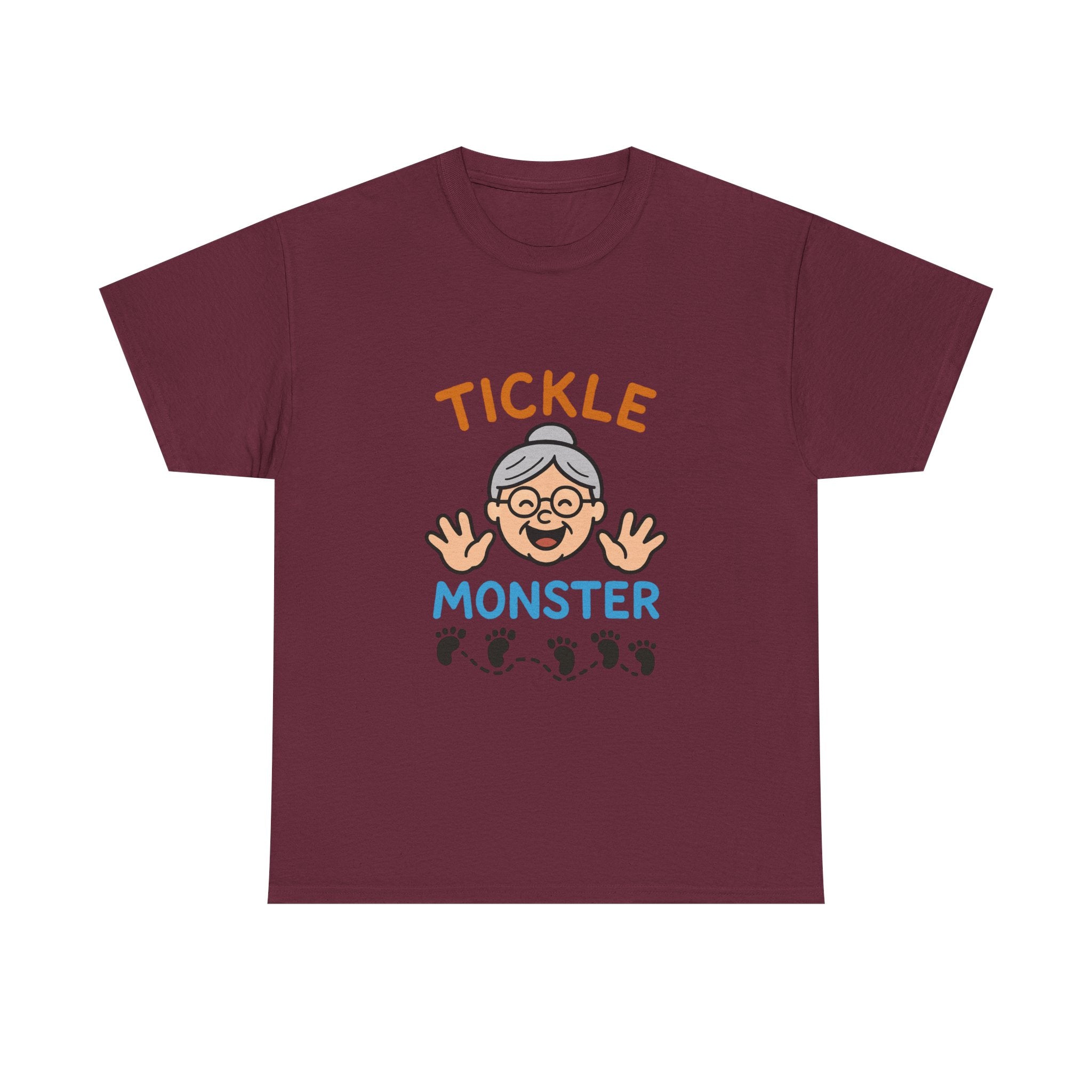 Tickle Monster T-Shirt — Cute Grandma Footprint Kids Tee