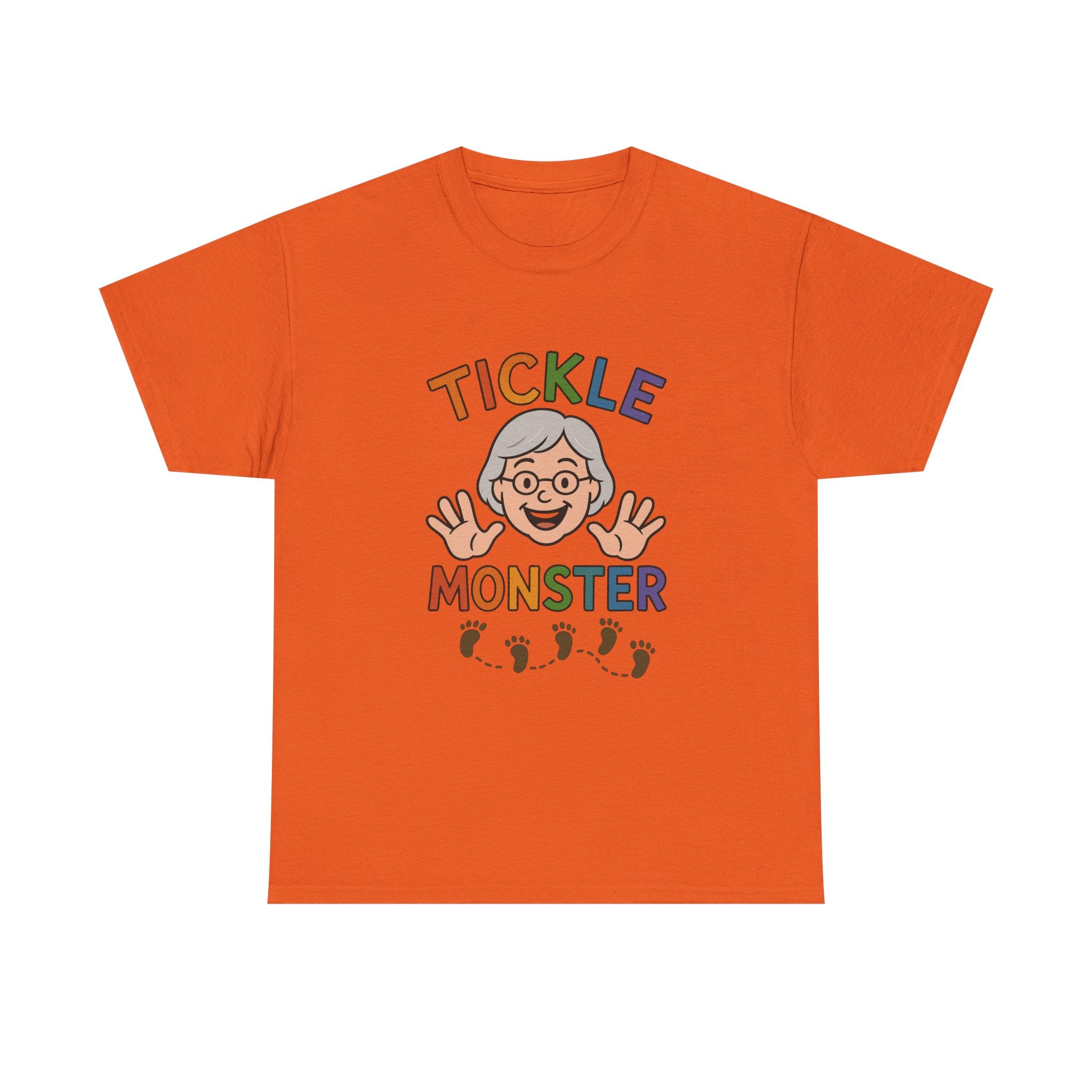 Tickle Monster T-Shirt — Cute Grandma Footprint Kids Tee