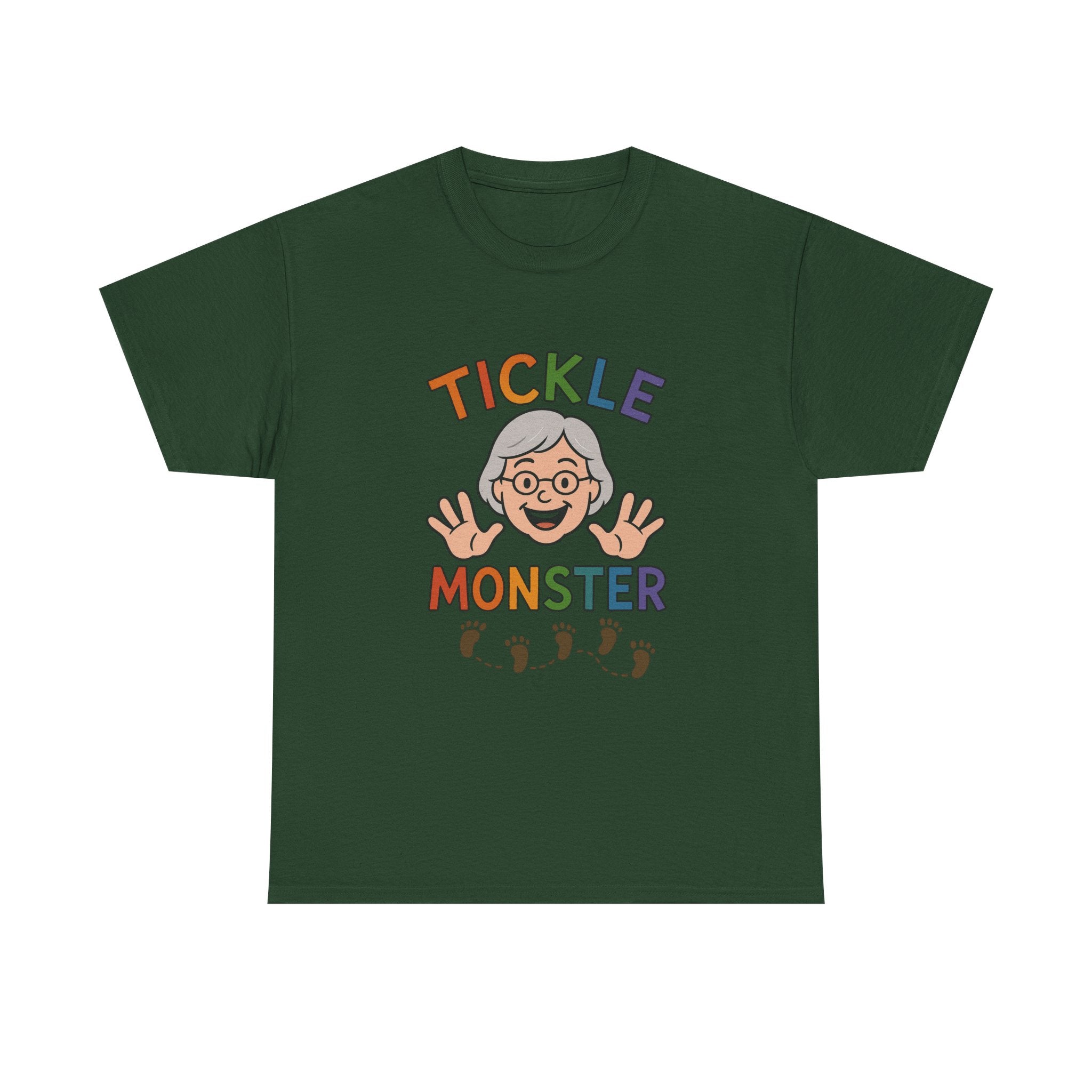 Tickle Monster T-Shirt — Cute Grandma Footprint Kids Tee