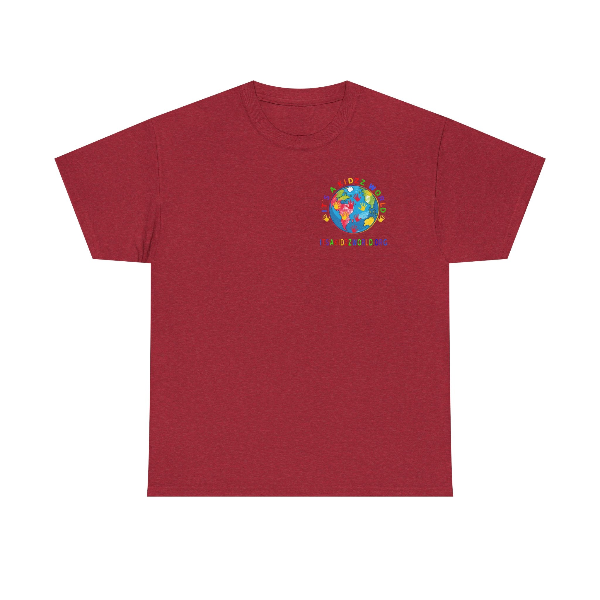 Kidzz World Supporter Tee — “I Don’t Wanna Grow Up, I’m An It's a Kidzz World Supporter” Colorful Globe T-Shirt