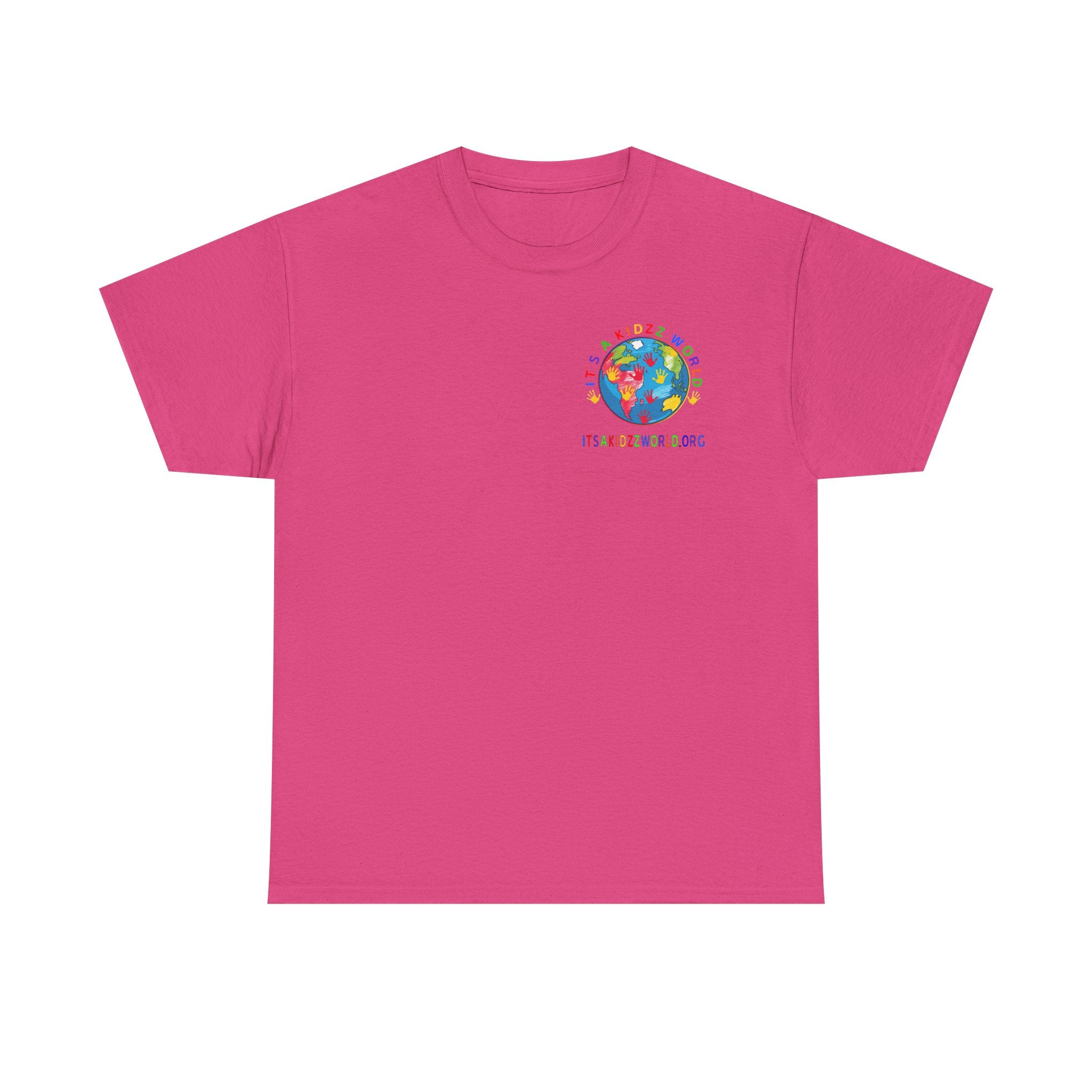 Kidzz World Supporter Tee — “I Don’t Wanna Grow Up, I’m An It's a Kidzz World Supporter” Colorful Globe T-Shirt