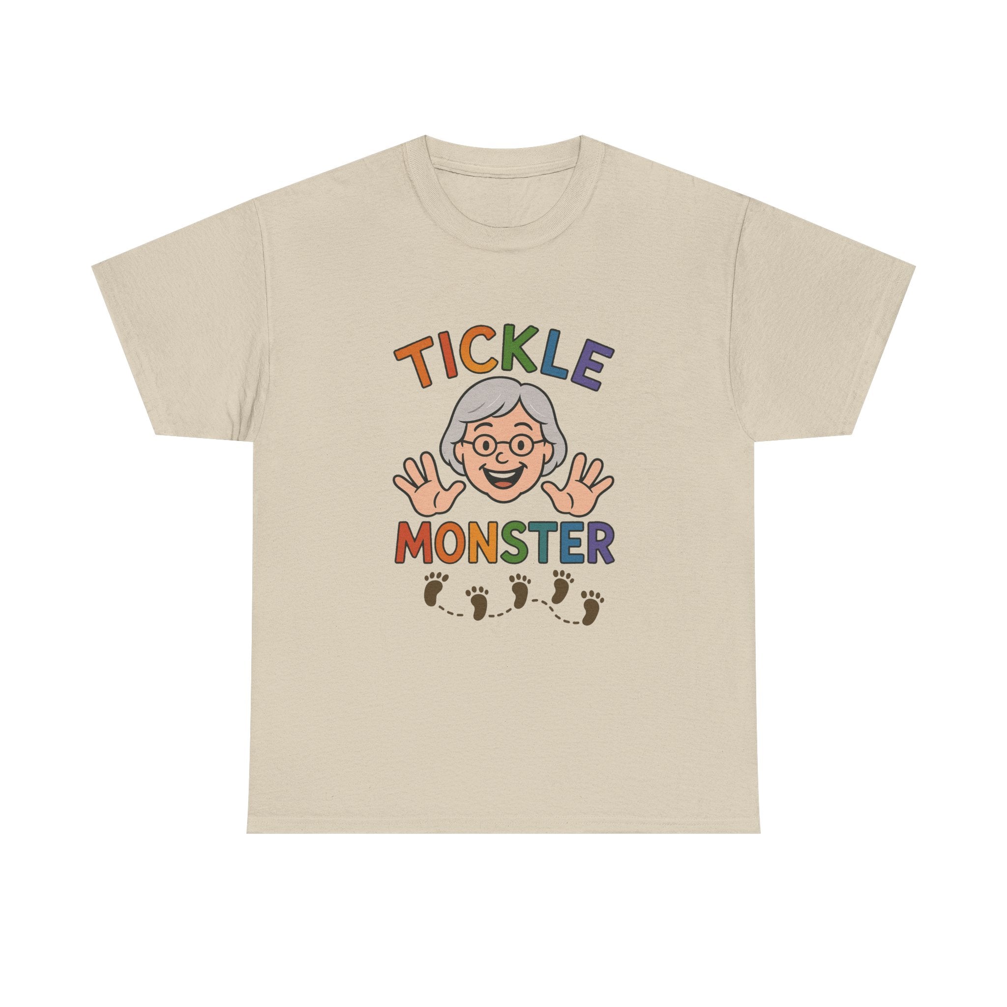 Tickle Monster T-Shirt — Cute Grandma Footprint Kids Tee