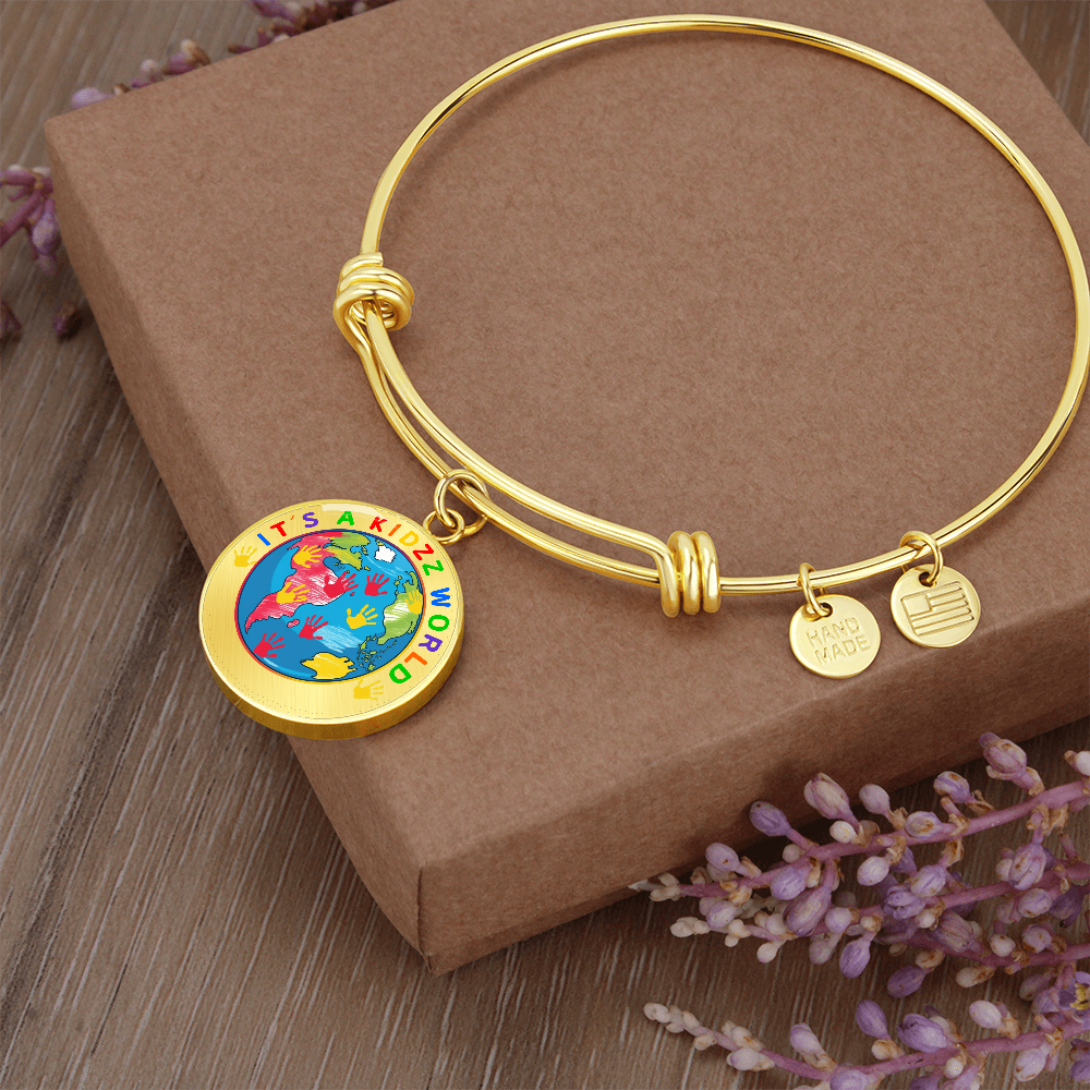 It's a Kidzz World Logo Bracelet